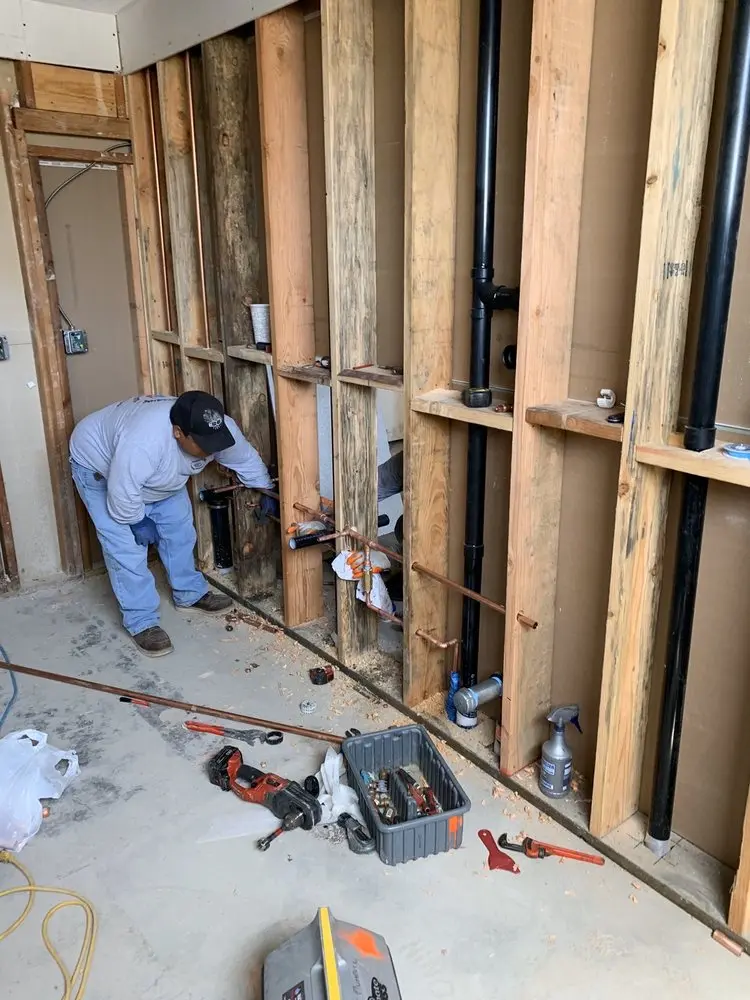 Commercial rough-in plumbing for Gas Line Repair in Elim